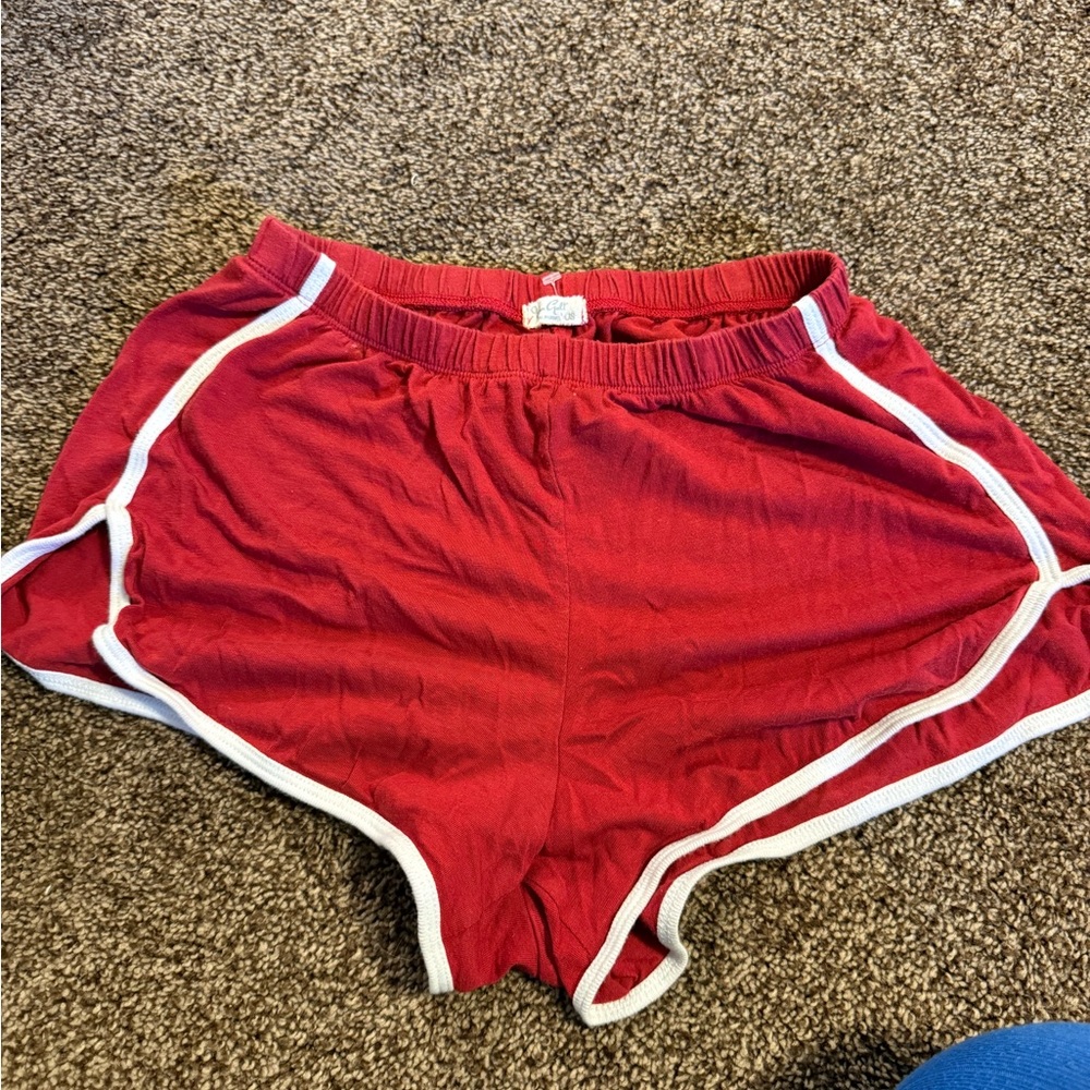 John Galt Brandy Melville Red Shorts